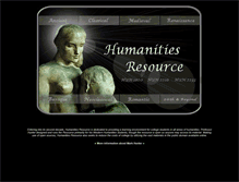 Tablet Screenshot of humanitiesresource.com